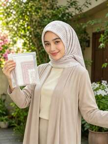1 Stück Damen Neues 110cm Karomuster Mode Quadrat Schal, Leicht Atmungsaktiv Weich Bequem Vielseitig Kopftuch, Quadrat Schal, Voile Hijab, Blumen, Elegant Sonnenschutz Dekoratives Kopftuch, Bedruckter Hijab, Hochwertiger Muster Frische Weiche Feminine Atmosphäre Seidenschal, Multifunktionaler Quadrat Schal Taschendekoration Kleidung, Geeignet für tägliche Ausflüge, alle Jahreszeiten - Verschiedenfarbig - Übersicht 3