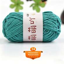 1pc/40g 1.5mm Matte Chenille Yarn Doll Yarn Handmade Crochet Knitting Material Fine Ice Stripe Yarn - Multiple Styles - View 48