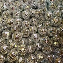 18/24/32pcs Disco Ball Set, Shiny Disco Ball, Reusable Disco Decoration Ball, Mini Disco Ball, Suitable For Cake Decoration, Party, Bar, Holiday Decoration (Silver) - A - View 4