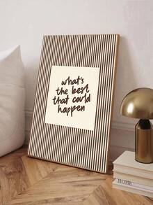 1pc Black Striped Toilet Paper "I See London I See France" Humorous Quote Wall Art Print "This Is A High-End Place" Canvas Poster Minimalist Bathroom Art, Vintage Striped Retro Bathroom Wall Art Print, Bathroom Gift Christmas Decor, Framed/Unframed - Letter - View 8