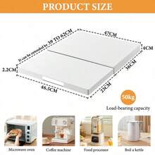 1pc Modern Metal Utility Rack With Pull-Out Shelves & Drawers – Versatile Microwave Stand For Oven, Kettle, Cookware, And Tabletop Storage – Multi-Functional Kitchen Cabinet Organizer, Pot And Pan Holder, Practical Shelf. Stainless Steel - 1 - View 5