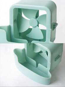 1pc Hanging Ice Box Cooling Fan Clip-On Cooler With Ice Tray, Suitable For Standing Fan, Summer Heat Dissipation, Mini Evaporative Cooling Box, Can Hold Ice Cubes, Suitable For Home And Outdoor Cooling, Home Decor And Accessories, Autumn Decoration, Summer Holiday Essentials, Home Decor - Multicolor - View 11