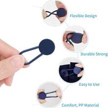 Juego de 24 piezas de extensores de botones elásticos, extensión de cintura ajustable e invisible, botón de expansión de cintura sin costuras, múltiples colores disponibles, adecuado para jeans/pantalones, unisex - Multicolor - Ver 5