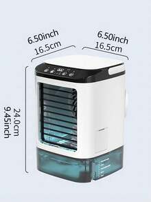 1pc New Portable Air Conditioning Fan, Large Capacity Water Tank + Ice Box/3-Speed Wind, Colorful Atmosphere LED Light, Suitable For Office, Bedroom, Living Room, Kitchen, Outdoor Travel, Camping And Other Occasions, Perfect Birthday Gift And Holiday Gift For Friends And Family In Hot Summer - Multicolor - View 11