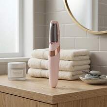 Lixador De Pé Elétrico Rosa Duas Velocidades Removedor De Pele Morta Rígida Beleza - Rosa chiclete - Visão 2