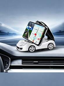 Creative Sports Car Shaped Car Phone Holder, Universal Navigation Mount, Suitable For Car Dashboard And Console, Anti-Slip And Stable, Multiple Colors Available, Unisex Car Interior Decor Ornament - Multicolor - View 5
