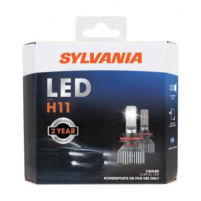 Sylvania H11 LED Fog Lights, 6000K Cool White, Long-Lasting, No Polarity, DIY Up - New: Other (See Details)