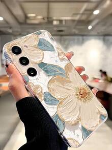 1件裝頂級花卉繁榮油畫軟手機殼保護套，適用於 Honor Galaxy A04e/12/A13/A14/A34/A50/A52/A53/A54/S21/S22/S23/S24/S25/S25Ultra/S26/S26 PLUS/S26 ULTRA/ 6A/7A/8A/ 12T/13T - 無色 - 查看 6