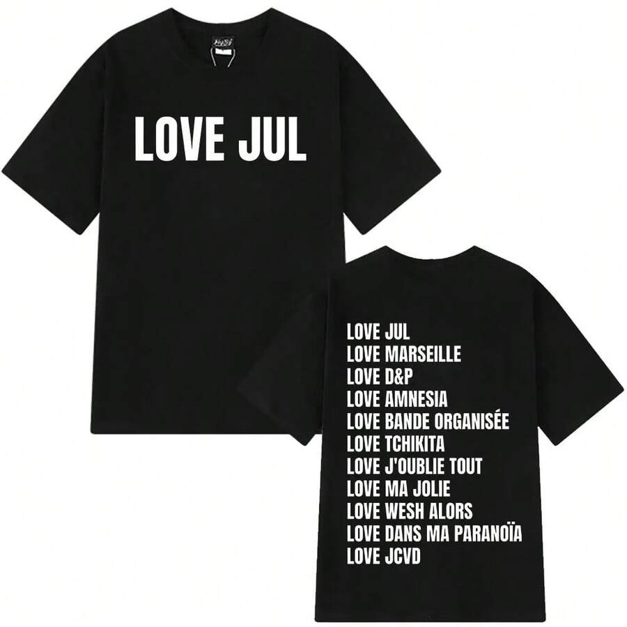Rapper Jul Graphic Printed T-Shirt Men And Women Summer Cotton Y2K Clothing Hip Hop Fashion Short Sleeve Tops Streetwear Unisex - 23 - View 1