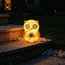 1pc Solar Powered Outdoor Rabbit/Owl Lawn Light, Waterproof Garden Landscape LED Decorative Light - Multicolor - View 4