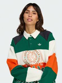 Adidas Originals 女款 MIAMI LS CREW 針織運動衫 無帽款 KF2329 - 綠色 - 查看 5