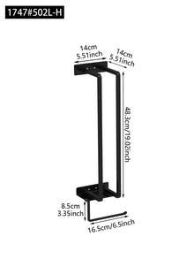 1pc Wall-Mounted Toilet Paper Holder, No-Drill Installation, Large Capacity, Space-Saving, Suitable For Bathroom Storage, Home Decor, Organization, Household Toilet Paper Holder - Multicolor - View 3