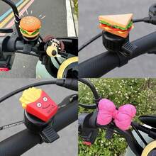 1pc Cute Large Bow Bicycle Safety Bell Handlebar Decoration Cycling Accessory - Multicolor - View 2