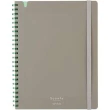 ノート ソフトリングノート Sooofa A5 変形 4mm方眼 青 ス - SV738S4 - LB - 灰 + A5変形 + 単品 - チェックする 2