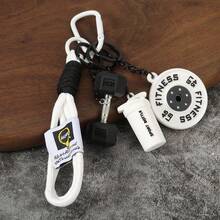 Keychain Pendant Gym-Inspired Design Unisex Gym Keychain With Dumbbells Kettlebells Fitness Weight Plates Sports Key Holder - View 16