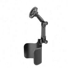 2-In-1 Magnetic Car Phone Holder - Strong Magnet, 360° Rotating Adjustable Arm, Durable ABS Material Suitable For Most Car Models, Includes Magnetic Phone Sticker - Black - View 6