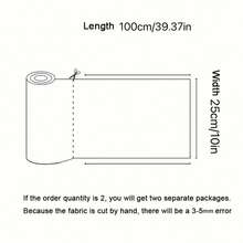 1pc Single-Sided Self-Adhesive Lining Filling Material, Hot Melt Adhesive Fabric, Patchwork Sewing Handmade Interlining 10*39.37in(25*100cm), Suitable For DIY Crafts, Clothing Making - one-size - View 6