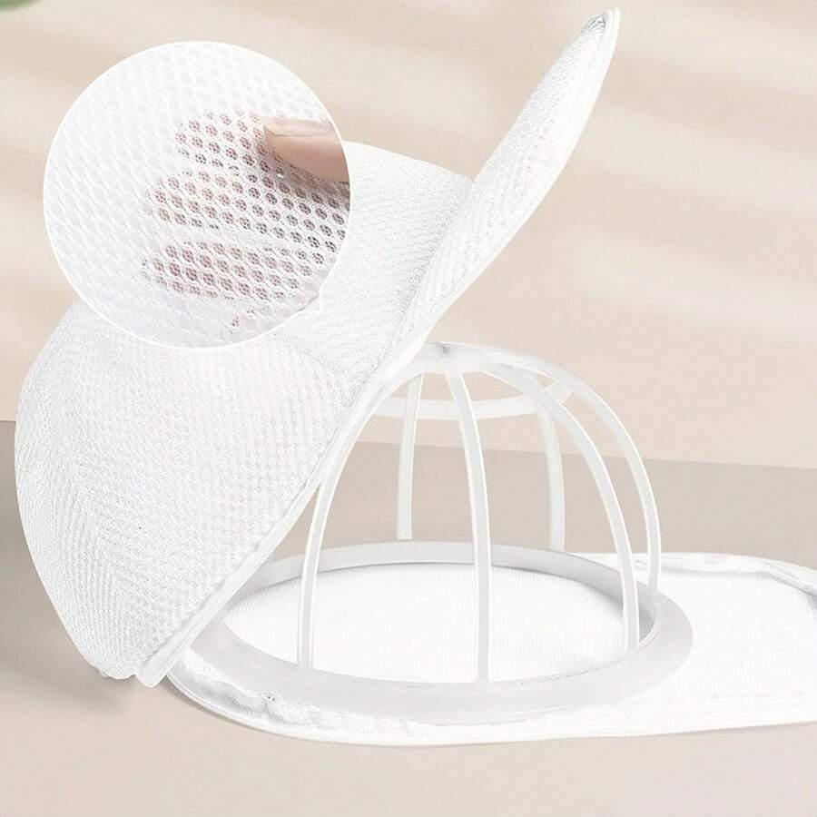 4 Sets Cap Washing Bags, Cap Cleaning Tool, Baseball Cap & Baseball Cap Washer, Machine Washable Anti-Deformation, Protective Washing Bag & Cap Rack - View 1