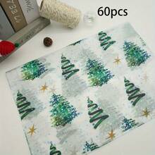60/30/10pcs, Size 50*35cm Merry Christmas Tree Wrapping Paper Set - Suitable For Gift Wrapping, Bouquet Wrapping, Clothing Wrapping, Home Decor, Arts & Crafts, DIY, Packaging Bags, Birthday, Wedding And Other Occasions, Suitable For Thanksgiving, Halloween, Christmas And Other Holiday And Party Gift Wrapping - Christmas Tree - View 8