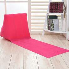 Inflatable Travel Mattress, Foldable Soft Beach Mat, Inflatable Bed Chair Seat Cushion, Camping Beach Leisure Lounge Chair Pillow Pad - A - View 8