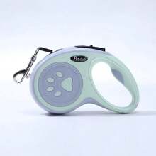 Automatic Retractable Pet Leash – 3m/5m Nylon Tape, Quick Lock Button, For Dogs & Cats - Mint Green - View 10