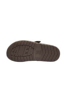 CAMEL CROWN Ken Shoes 男士真皮內裡羊羔毛套腳式包頭拖鞋 半穆勒鞋 - 灰色 - 查看 5