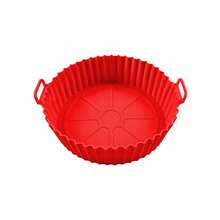 Air Fryer Silicone Pot, Air Fryer Silicone Basket Bowl, Silicone Baking Pan Pot, Suitable For 3 To 5 Quart Air Fryers, Reusable Baking Pan Oven Accessories. (1pc) - Multicolor - View 9