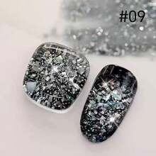 MISS MIANEL 10ML/Pc Suoer Flash Platinum Korean High Density Glitter Whitening Gel Nail Polish White Pink Gold Black Green Sparkling Glitter Nail Polish Manicure Supplies UV LED Light - Multicolor - View 7