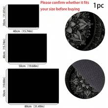 1件波希米亞圖案黑色橡膠吸水乾燥墊，廚房裝飾咖啡機墊，洗衣房配件手工咖啡壺滴水盤，廚房地板墊，餐桌墊，廚房檯面碗盤乾燥墊，早餐墊，耐熱防滑墊滴水盤，矽藻土滴水盤，耐污超吸水廚房滴水盤，易清潔碗盤架墊，適用於廚房、餐桌、咖啡店、酒吧、節日、派對、居家裝飾、節日禮物 - 彩色 - 查看 6