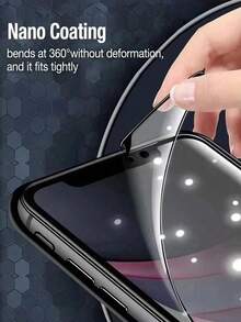 ZYSHI 2pcs Matte Privacy Screen Protector Compatible With Iphone 17 Pro Max [6.9 Inch] (Ceramic Film), Anti-Scratch Anti-Shock | Privacy Function Ensures Screen Content Only Visible From Front, Screen Protection Essential, Suitable For Daily Protection, Office, Home, Phone Screen Protector, Phone Accessories, Anti-Peeping Anti-Water Anti-Shock Anti-Drop Anti-Scratch - 2PCS Matte Privacy - View 6