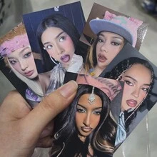 بطاقة LOMO هولوغرافية ليزرية لصور سيلفي نجم K-Pop، بطاقة تذكارية لدعم المعجبين - متعدد الألوان - مشاهدة 6