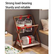 Compact Foldable Bamboo Standing Clothes Rack, Can Be Used As Towel Rack, Multi-Function Coat Rack, Storage Rack, Freestanding Wardrobe Storage Rack, Multi-Function Storage Rack For Bedroom And Living Room - Multicolor - View 5