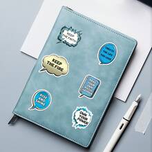 50 Pieces Of Comic-Style Text Bubble Stickers - Waterproof Vinyl, Suitable For Suitcases, Notebooks, Laptops, Cups, Etc. - Retro Aesthetic DIY Scrapbook Decoration - Alien - View 5