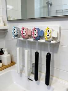 4/1pc Funny Big Mouth Toothbrush Holder - Dopamine Color Toothbrush Travel Storage Set - Dustproof Toothbrush Protective Cover, Suitable For Home/Travel Travel Toothbrush Case/Brush Cover - Multicolor - View 1