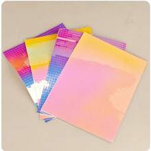DHboying 1 Roll Iridescent PET Disco Ball Style Stickers, Multiple Colors Available (5x5mm Colorful Mosaic Squares), Self-Adhesive; Suitable For DIY Crafts, Doll Decoration, Home Decor And Party Styling - View 10