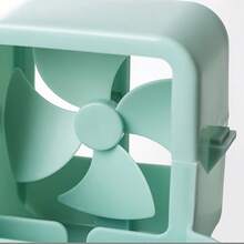 6件組（1個風扇+1個掛鉤+4個杯子）便攜式工具組，專為冷卻與製冷設計，適用於家用地板扇與桌面扇，可為風扇添加冰塊，增強夏季冷卻效果，提供快速冷卻與製冷效果 - 預設 - 查看 8
