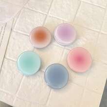1pc Gradient Minimalist Foldable Air Cushion Phone Stand, Compatible With All Phone Models, Anti-Slip One-Hand Grip, Desktop Binge-Watching Essential, Macaron Multicolor Options, Ins Style - Gradient Style - View 3