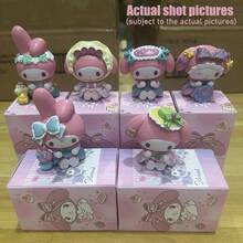 Sanrio 盲盒 My Melody 茶會搖搖馬神秘系列，粉色可愛動漫風角色，柔和配色，附多件配件，適合桌面裝飾與展示，收藏級動漫公仔盲盒 - 彩色 - 查看 9