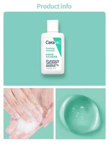 CeraVe 氨基酸泡沫潔面乳，適合敏感肌，溫和清潔與屏障修護臉部潔面凝膠 - 30ml*3 - 查看 6