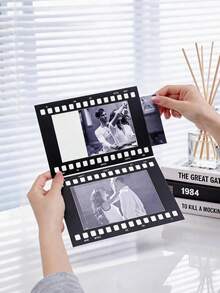 5pcs Vintage Paper Photo Frames - 4*6 Inches, Foldable DIY Hinge Cardstock Photo Frames, Personalized Commemorative Photo Decoration Frames, Perfect Gift For Friends On Holidays And Birthdays - Multicolor - View 7