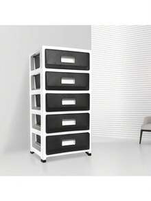 Storage Bins With Lids - 黑色 - 查看 1