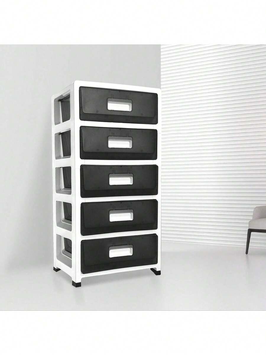 Storage Bins With Lids - 黑色 - 查看 1