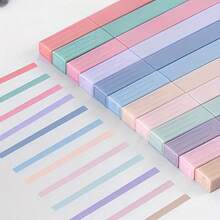 24/12/6pcs Soft Color Random Color Highlighter Set - Flat Tip Design, No Smudging, No Bleeding, Plastic Material - Suitable For Journaling, Office Work And Professional Use - Multicolor - View 7
