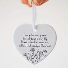 Regalo de condolencias, regalo de pésame, regalo conmemorativo, recuerdo de duelo, decoración de acrílico para el duelo, corazón de acrílico, adorno en memoria - Multicolor - Ver 6