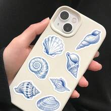 500PCS/Roll Ocean Sealing Sticker Blue Roll Decal DIY Luggage Phone Guitar Scrapbook Party Gifts School Supplies - 1 Set - View 11