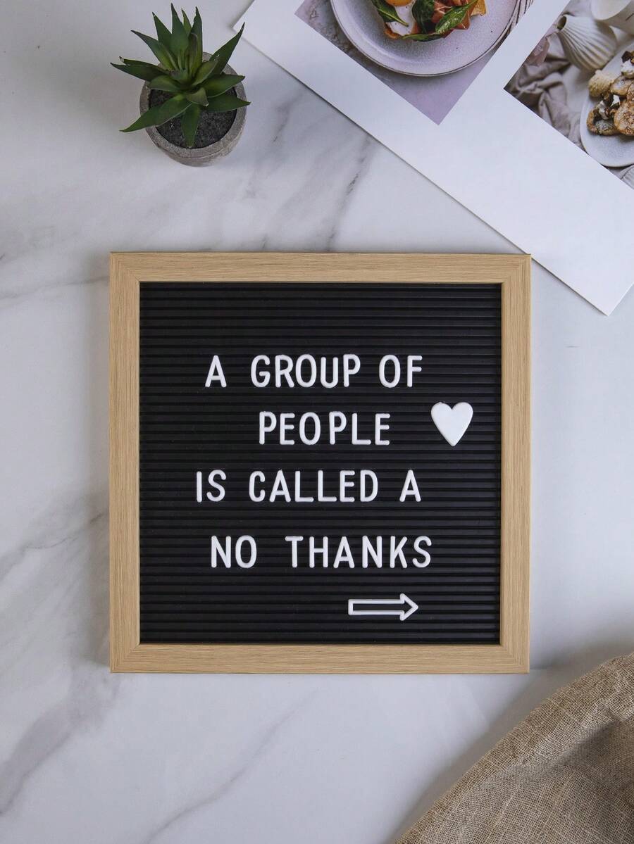 1pc Letter Message Board Decor Craft DIY Letter Message Board Suitable For Home Decor, Photo Props, Birthday, Graduation Gifts, Etc. - 1PC - View 1