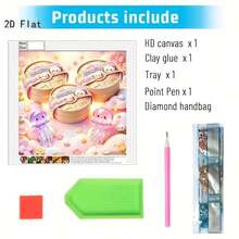 New Arrival, Diverse Themes & Sizes Frameless Diamond Painting Set. 5D Diamond Art Kit. Gemstone Art Painting With Diamond Dot Art And Crafts Suitable For Office Space Decor - View 3