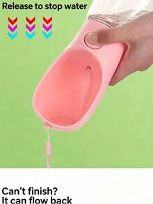 Bouteille d'eau portable pour animaux de compagnie, convient aux petits chiens, grands chiens et chats, conception étanche pour l'extérieur, idéale pour Chihuahua, Bouledogue français et autres races, parfaite pour les promenades en plein air et le camping - Multicolore - Voir 7
