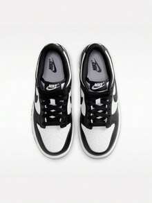 青少年 Nike Dunk Low (GS) 休閒低筒運動鞋 IU7766-100 - 黑與白 - 查看 6