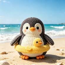 1pc Happy Corgi/Wheat Hamster/Duck/Penguin Crochet Kit (Unfinished, Simple Hand Crochet Required)! DIY Crochet Set For Beginners, Includes Step-By-Step Guide And English Instructions, Christmas Decoration Gift - DIY Crochet Kit - View 9